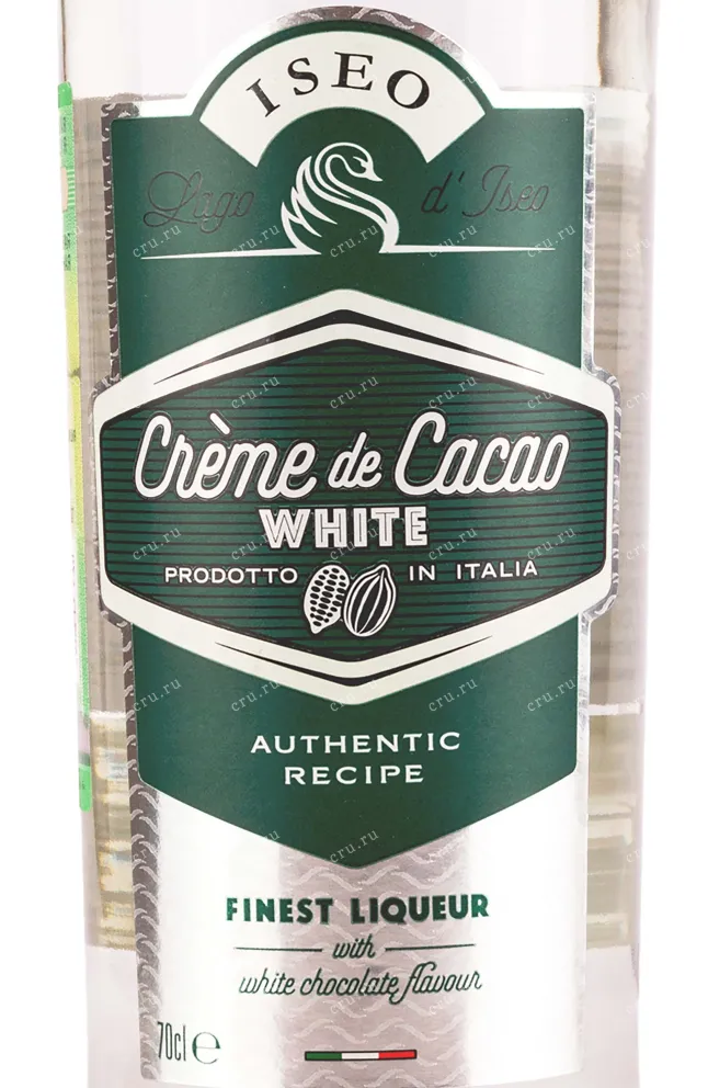 Этикетка Iseo Creme de Cacao White 0.7 л