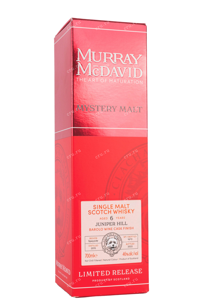 Подарочная коробка Murray McDavid Mystery Malt Juniper Hill 6 Years Old gift box 0.7 л