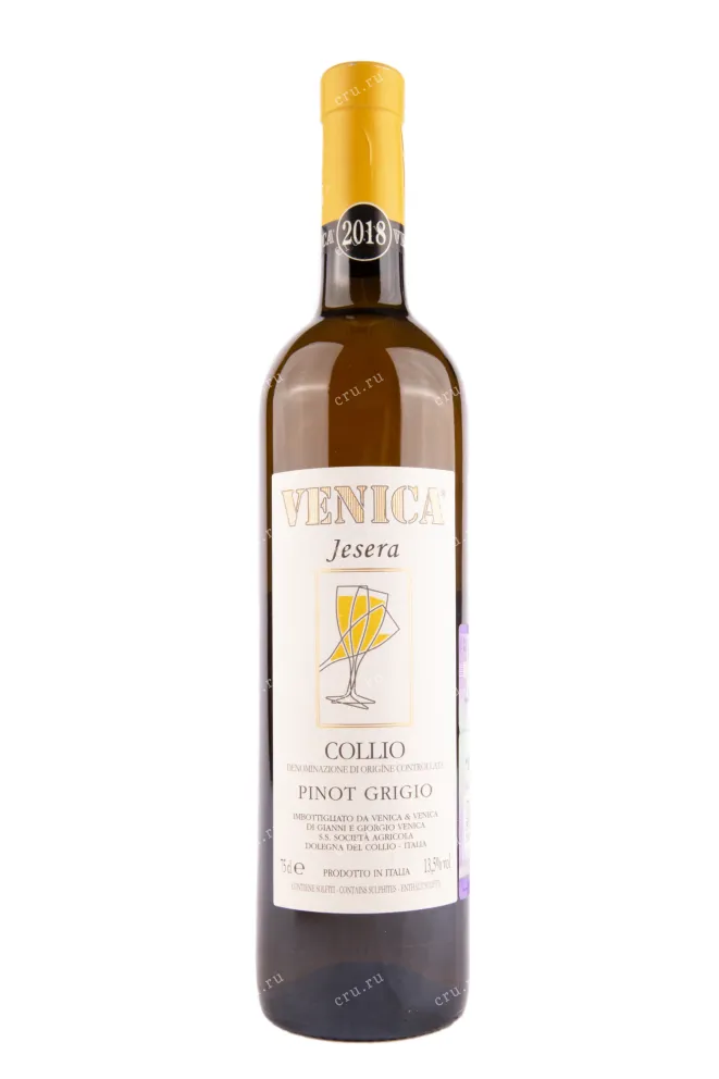 Вино Venica & Venica Pinot Grigio Collio DOC Jesera 2018 0.75 л