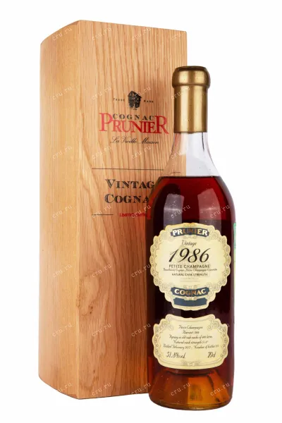 Коньяк Prunier Petite Champagne Vintage 1986 1986  0.7 л