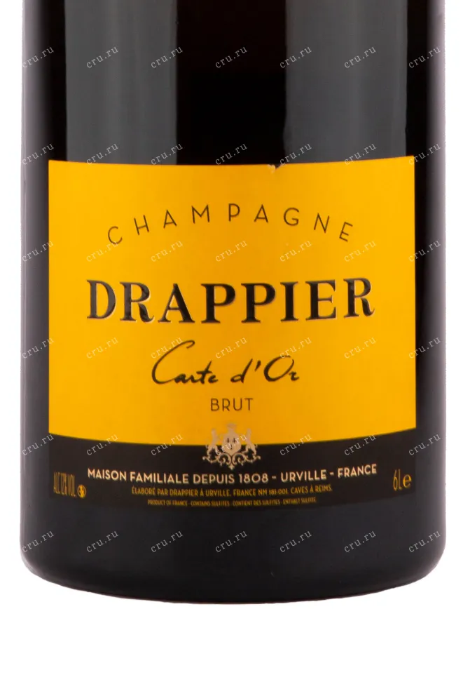 Этикетка игристого вина Drappier Carte d'Or Brut 6 л