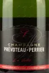 Этикетка Prevoteau-Perrier La Valle Brut 2019 0.75 л