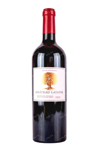 Вино Chateau Latapie Reserve Bordeaux AOC 2020 0.75 л