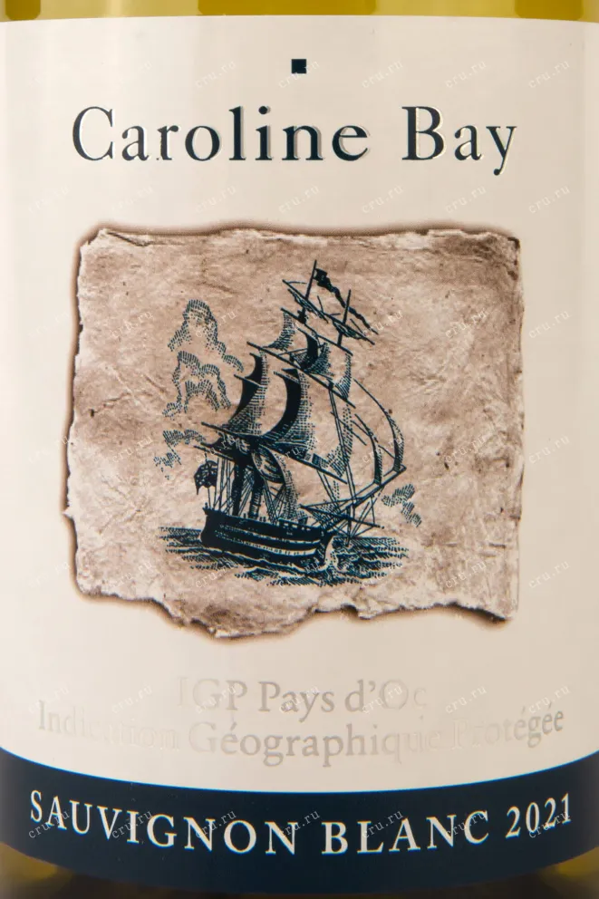 Этикетка Caroline Bay Sauvignon Blanc 0.75 л