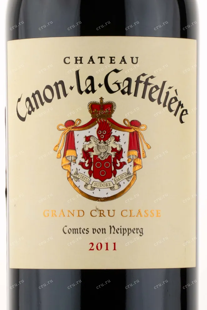 Этикетка Saint-Emilion Chateau Canon La Gaffeliere Grand Cru Classe 2011 0.75 л