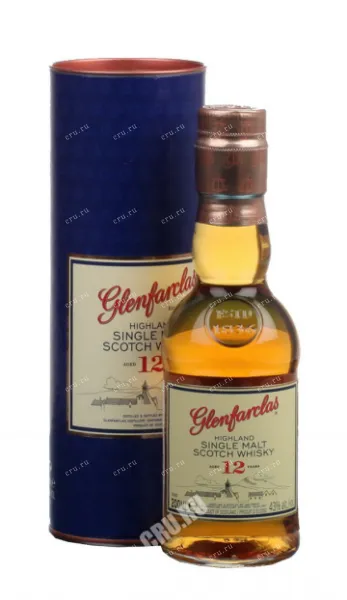 Виски Glenfarclas 12 years in tube  0.2 л