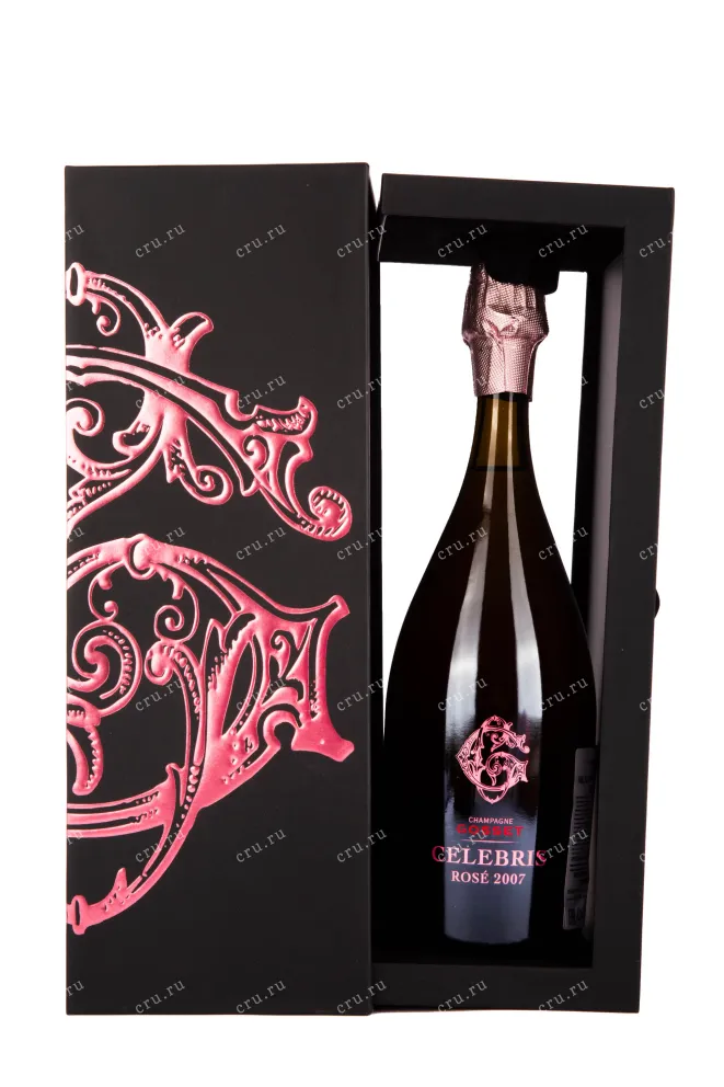 Подарочная коробка игристого вина Gosset Brut Celebris Rose Extra Brut 0.75 л