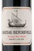 Этикетка вина Chateau Beychevelle Saint-Julien 2008 0.75 л