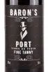 Этикетка Baron’s Port Fine Tawny 2020 0.75 л