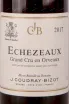 Этикетка J.Coudray-Bizot Echezeaux Grand Cru En Orveaux 2017 0.75 л