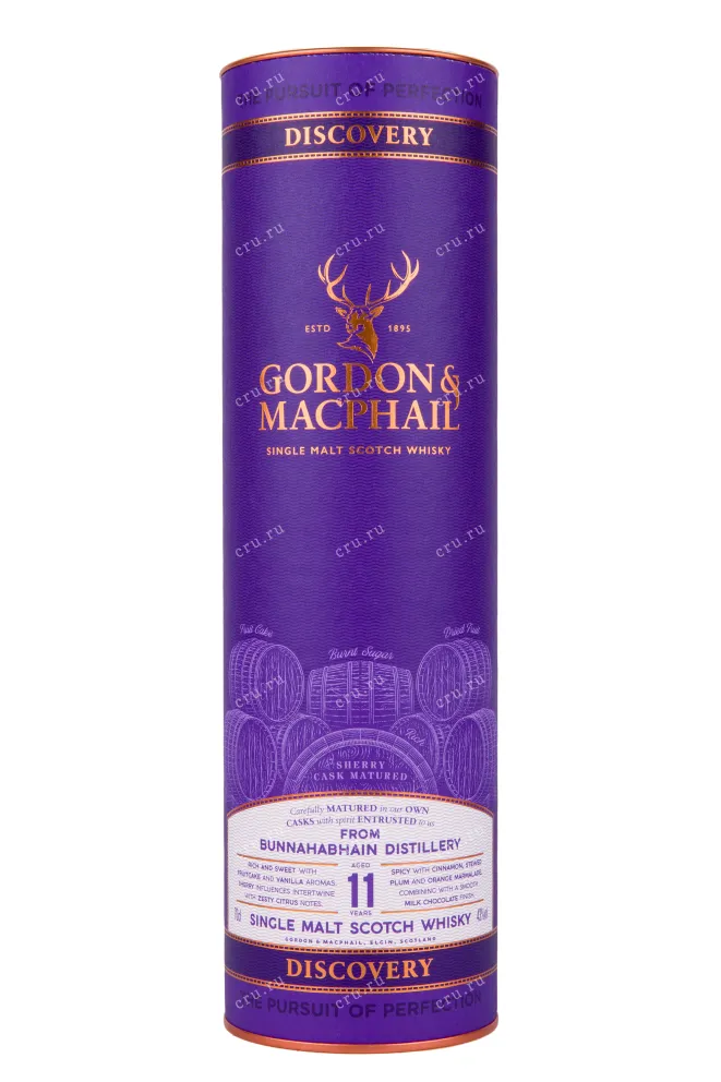 Виски Gordon & MacPhail Discovery Bunnahabhain 11 Years Old in tube  0.7 л