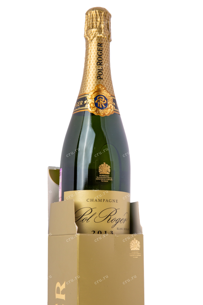 Подарочная коробка игристого вина Pol Roger Brut Blanc de Blancs 2013 0.75 л