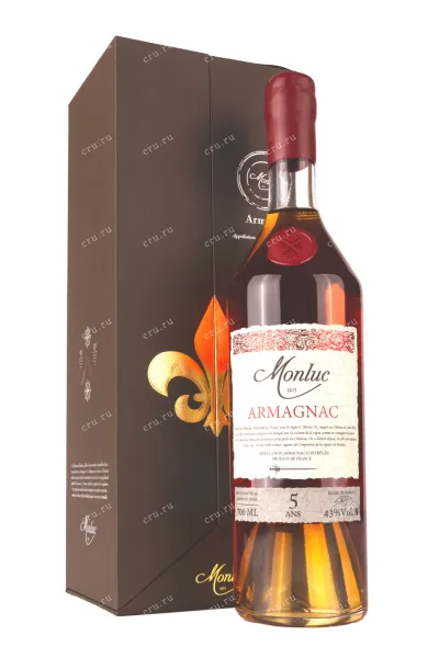 Арманьяк Monluc 5 ans gift box  0.7 л