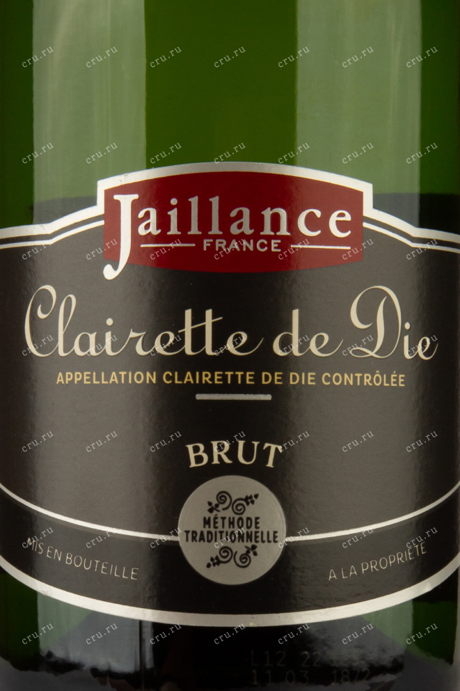 Этикетка Jaillance Clairette de Die Brut 0.75 л