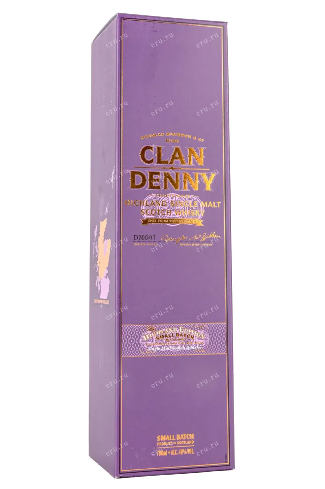 Подарочная коробка Clan Denny Highland Edition in gift box 0.7 л