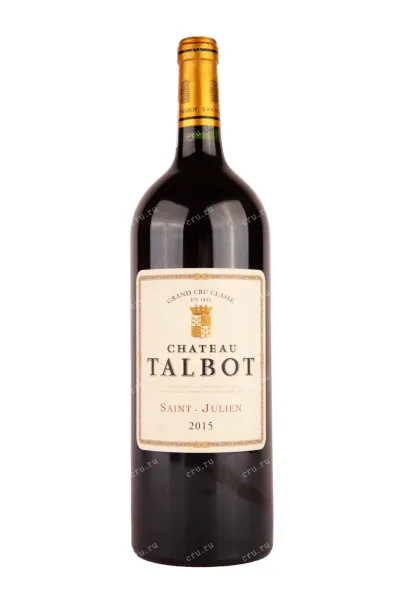 Вино Chateau Talbot St-Julien Grand Cru Classe 2015 1.5 л