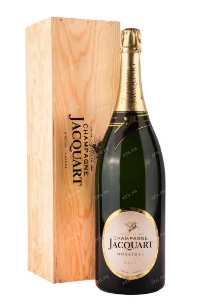 Шампанское Jacquart Mosaique Brut in wooden box  3 л