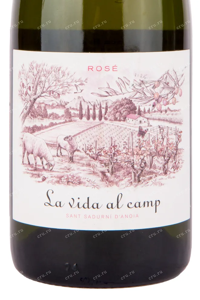 Этикетка игристого вина La Vida al Camp Cava Rose 2018 0.75 л