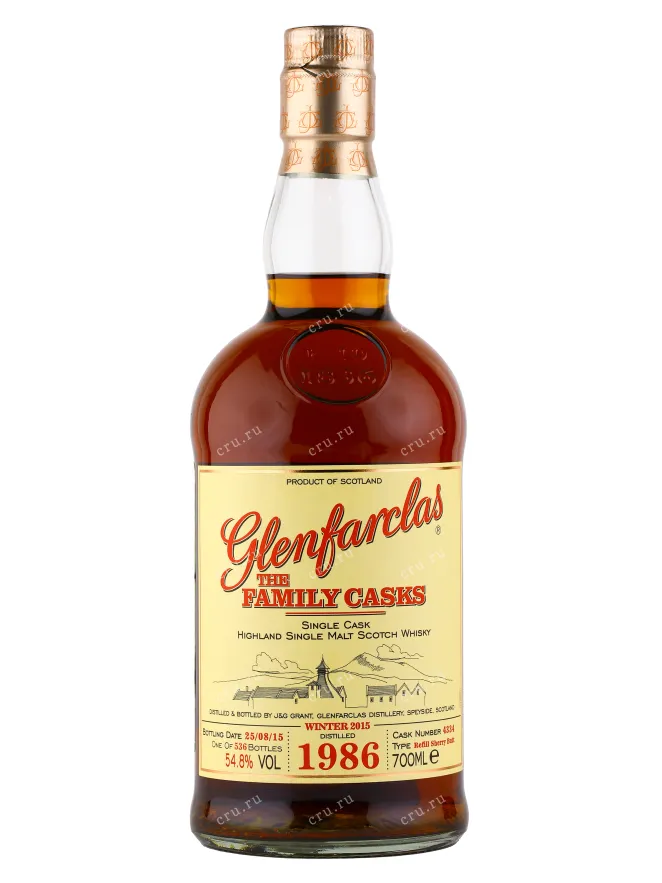 Виски Glenfarclas Family Cask 1986 0.7 л