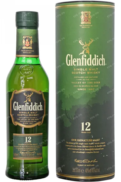 Виски Glenfiddich 12 years  0.35 л
