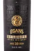 Этикетка Egan's Conviction 10 years in gift box 0.7 л