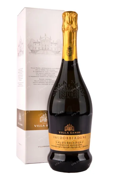 Игристое вино Villa Sandi Prosecco Di Valdobbiadene DOCG Superiore Extra Dry with gift box 2022 0.75 л