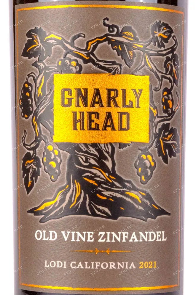 Этикетка Gnarly Head Zinfandel 2021 0.75 л