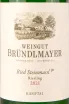 Этикетка Weingut Brundlmayer Riesling Ried Steinmassl 10WT 0.75 л