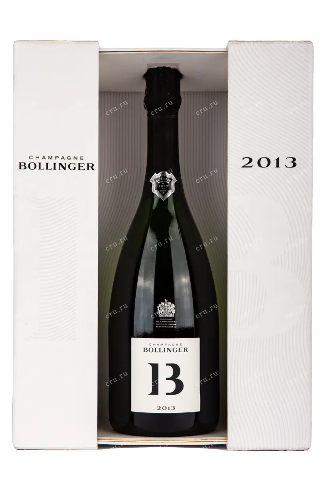 Подарочная коробка игристого вина Bollinger B13 0.75 л