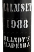 Этикетка Blandys Malmsey 1988 0.75 л