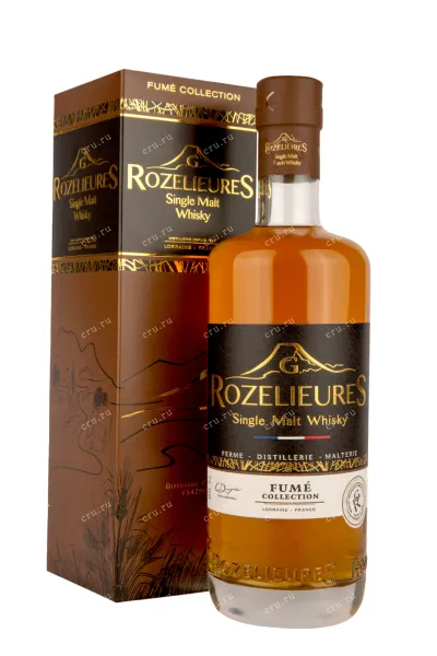 Виски Rozelieures Fume Collection Single Malt in gift box  0.7 л