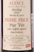 Этикетка Pierre Frick Marne & Loess Riesling 2020 0.75 л