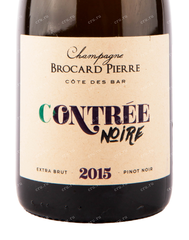 Этикетка игристого вина Brocard Pierre Contree Noir Extra Brut 0.75 л
