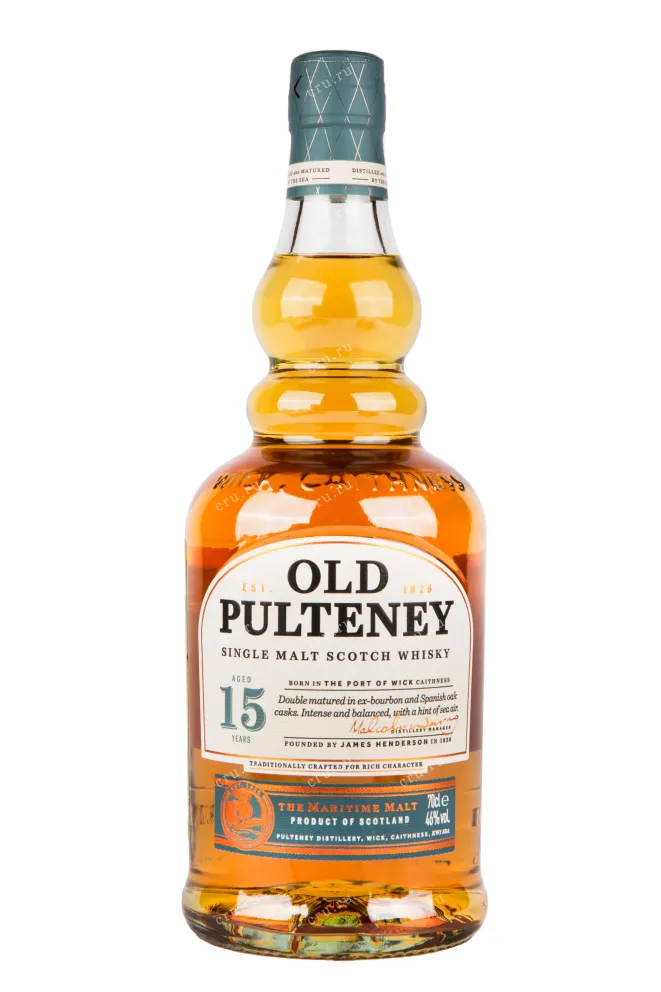 Виски Old Pulteney 15 Years Old with gift box  0.7 л