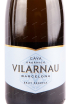 Этикетка игристого вина Cava Vilarnau Brut Reserva, gift box with 2 glasses 1.5 л