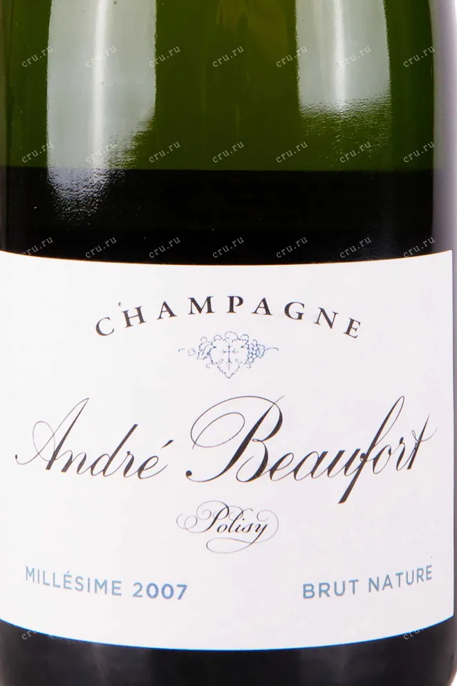 Этикетка Andre Beaufort Polisy Millesime Brut Nature 2007 0.75 л