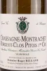 Этикетка Roger Belland Chassagne Montrachet Morgeot Clos Pitois Premier Cru Minopole 2022 0.75 л