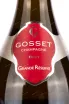 Этикетка игристого вина Gosset Brut Grande Reserve 0.375 л