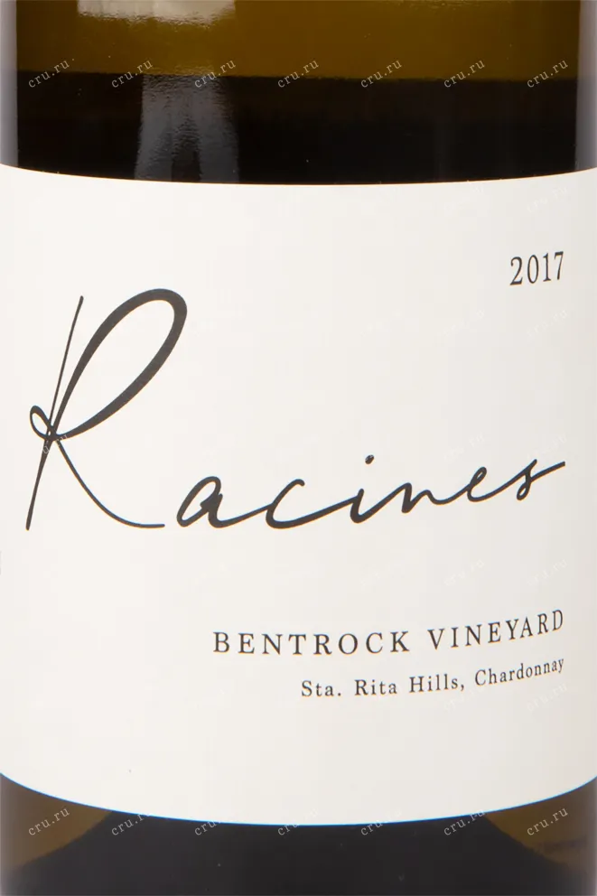 Вино Racines Bentrock Santa Rita Hills Chardonnay 2017 0.75 л