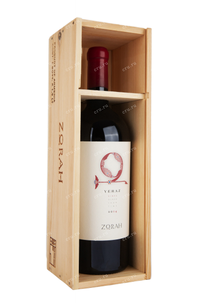 Вино Zorah Yeraz wooden box 2014 1.5 л