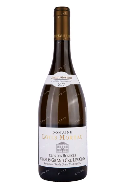 Вино Domaine Louis Moreau Chablis Grand Cru Les Clos Clos des Hospices 2017 0.75 л
