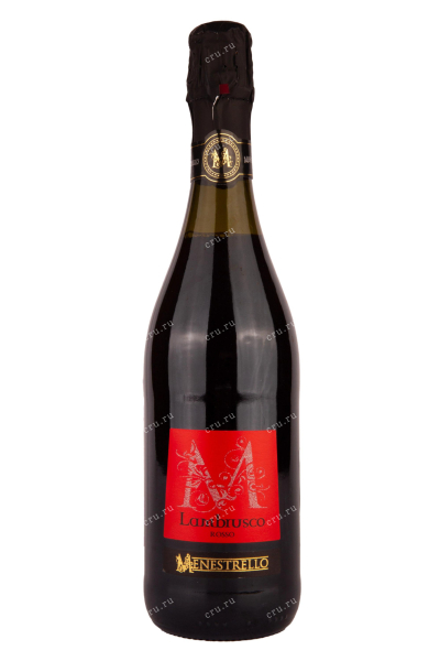 Игристое вино Menestrello Lambrusco Rosso 2018 0.75 л