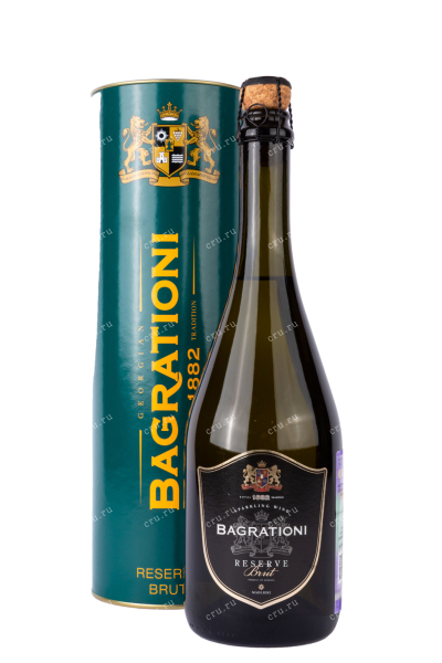 Игристое вино Bagrationi, Reserve Brut in tube  0.75 л