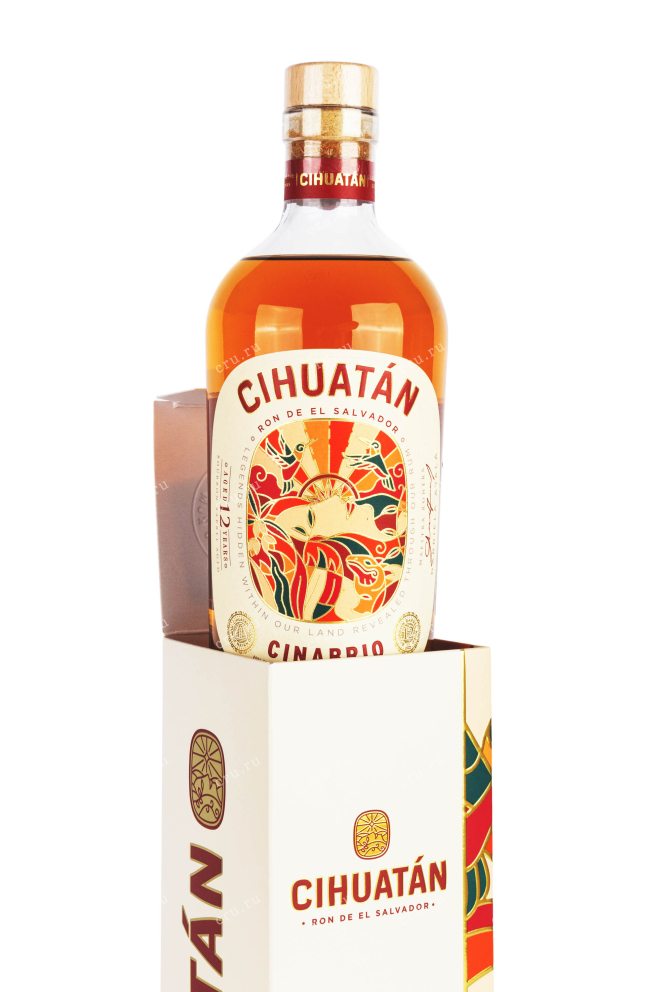 В подарочной коробке Cihuatan Cinabrio 12 YO gift box 0.7 л