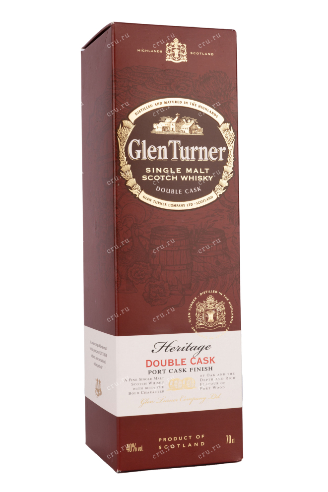 Подарочная коробка Glen Turner Heritage Double Cask gift box 0.7 л