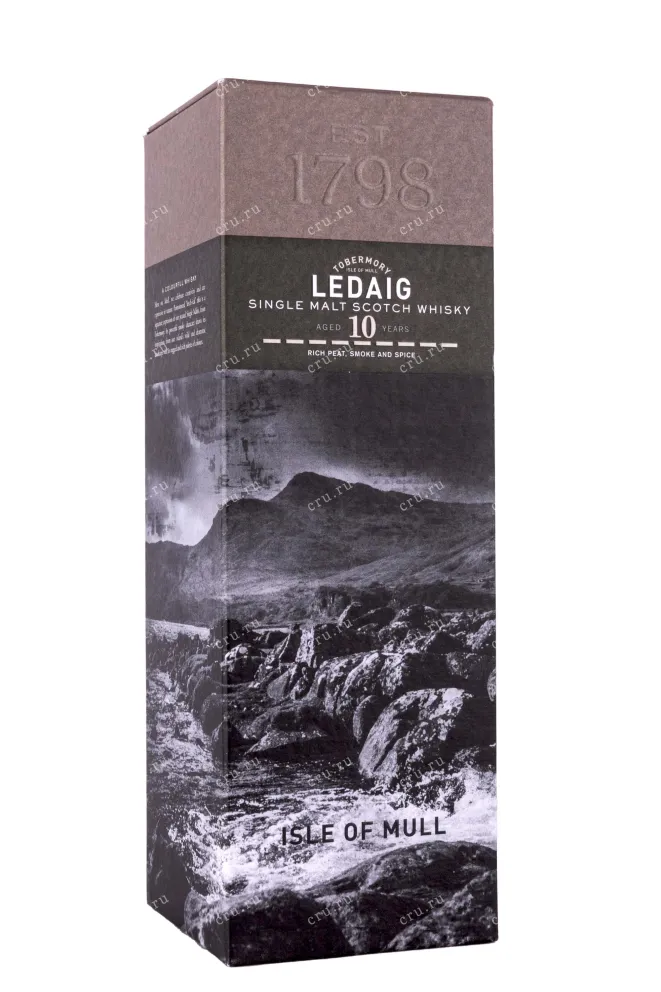 Подарочная коробка Ledaig 10 years 0.7 л