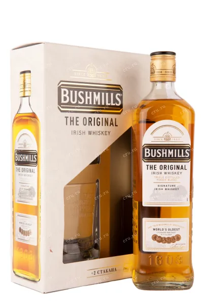 Виски Bushmills Original with 2 glass gift box  0.7 л