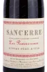 Этикетка Gitton Pere & Fils Les Pommereaux Sancerre AOC 0.75 л