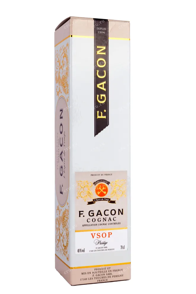 Подарочная коробка F.Gacon VSOP Prestige 4 years gift box 0.7 л