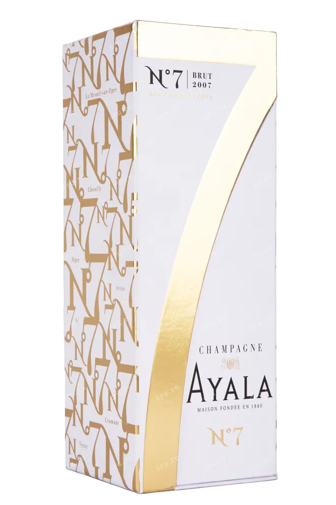 Подарочная коробка игристого вина Ayala №7 Brut 2007 0.75 л